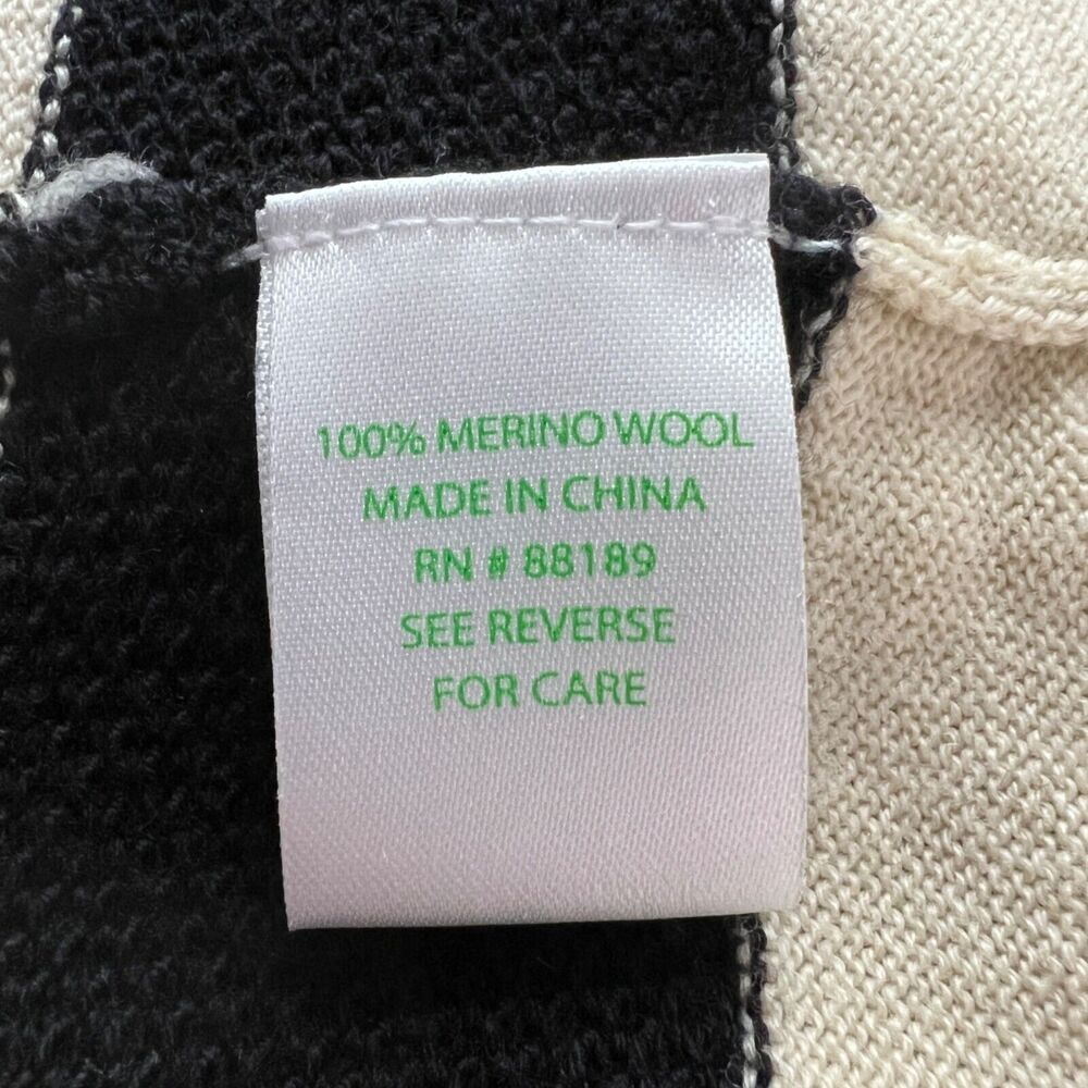 Lilly Pulitzer Dress Womens Medium Black‎ Cream Connie Merino Wool Career Preppy - Picture 8 of 10